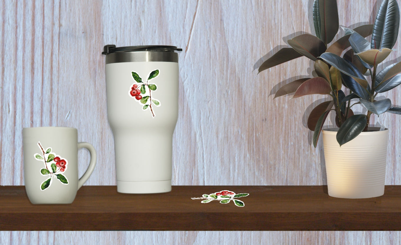 Red Berries Stickers | 2"x2.5"