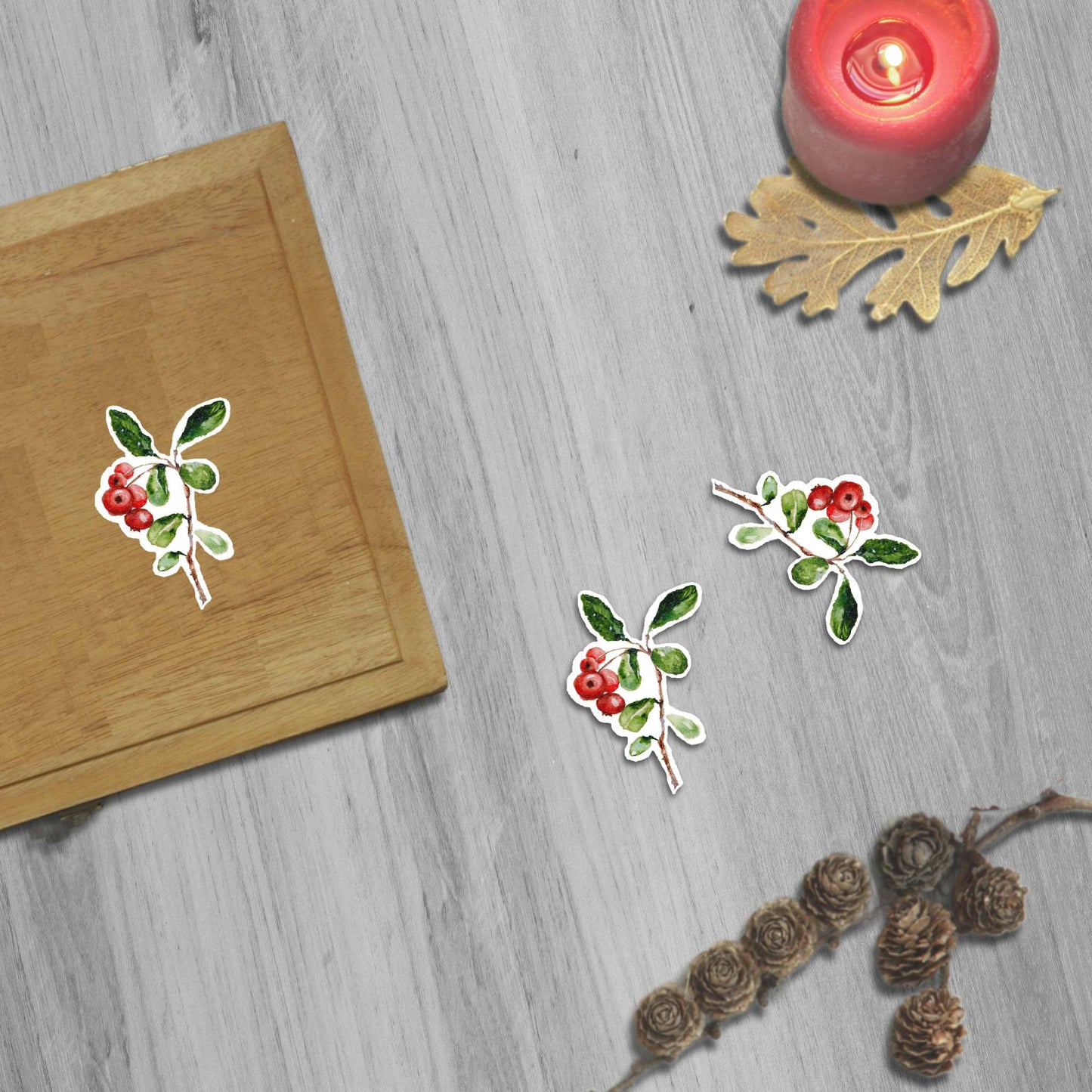 Red Berries Stickers | 2"x2.5"