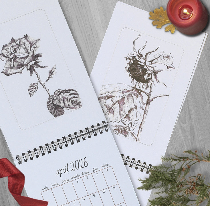 2026 Inked Woods Wall Calendar | 8.5"x5.5" (folded) - Limited Edition