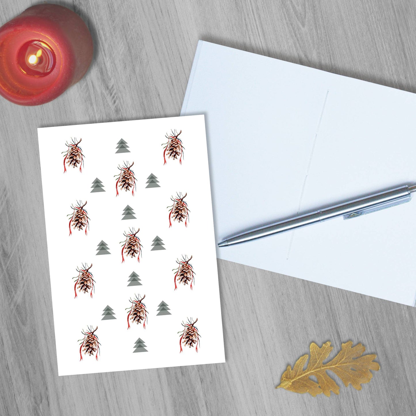 Pine Woods Design Pocket Notebook | 4.25"x5.5"