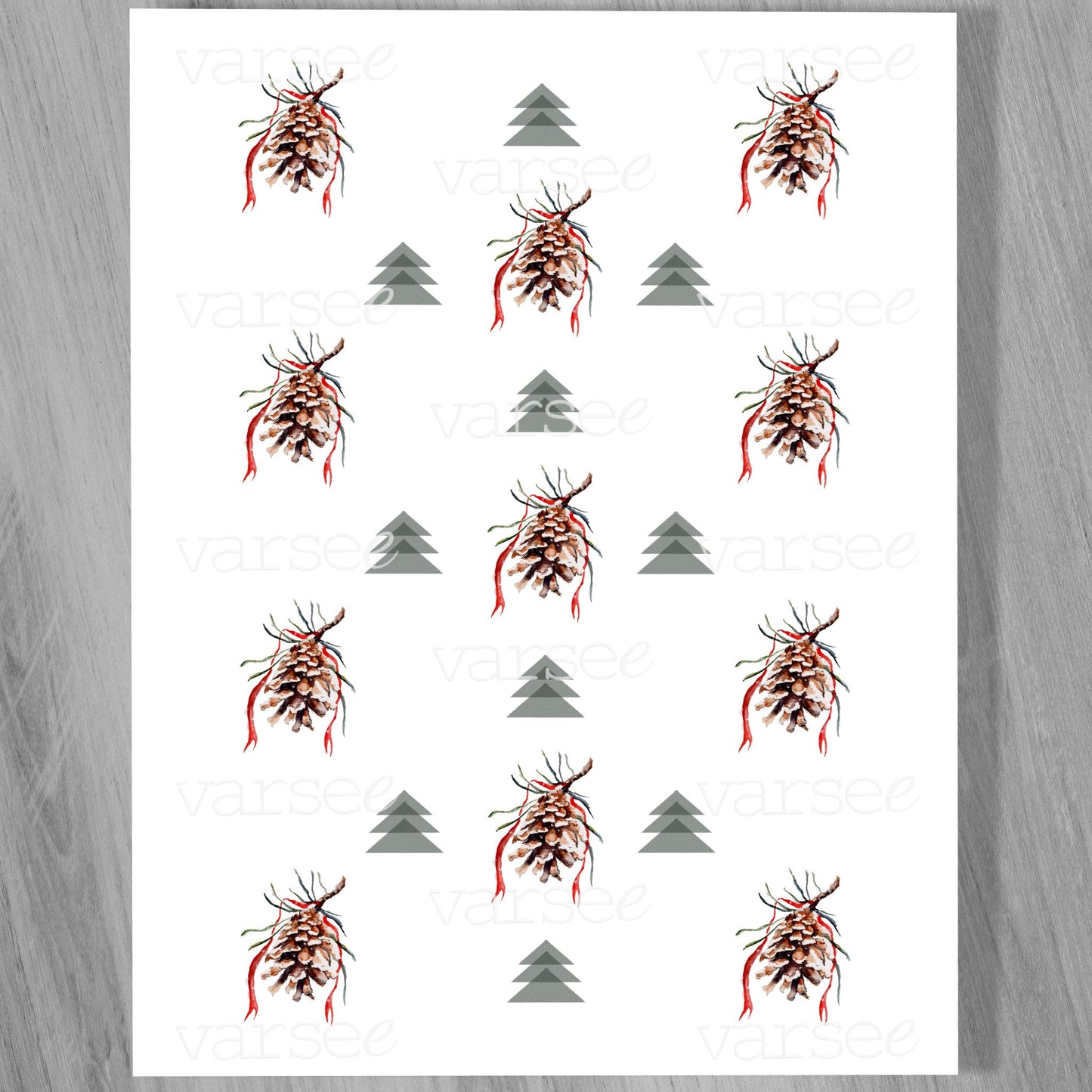 Pine Woods Design Pocket Notebook | 4.25"x5.5"