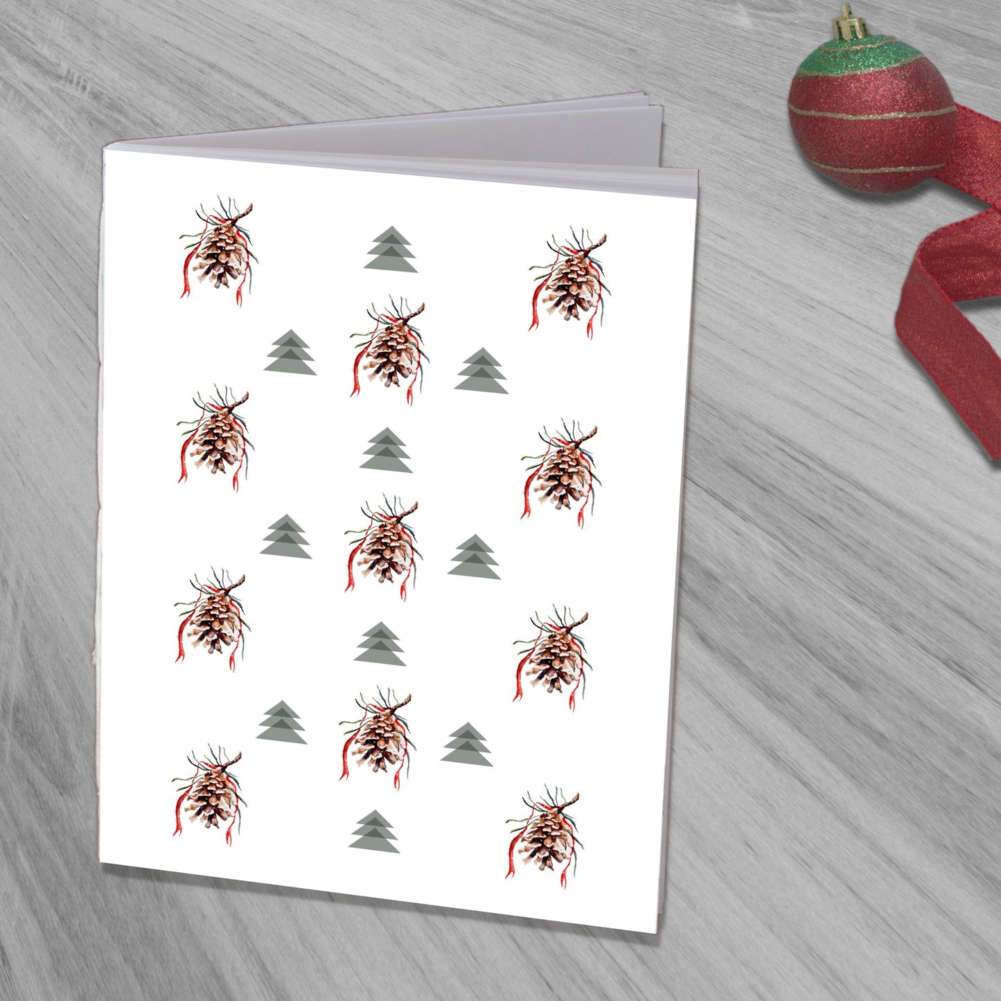 Pine Woods Design Pocket Notebook | 4.25"x5.5"