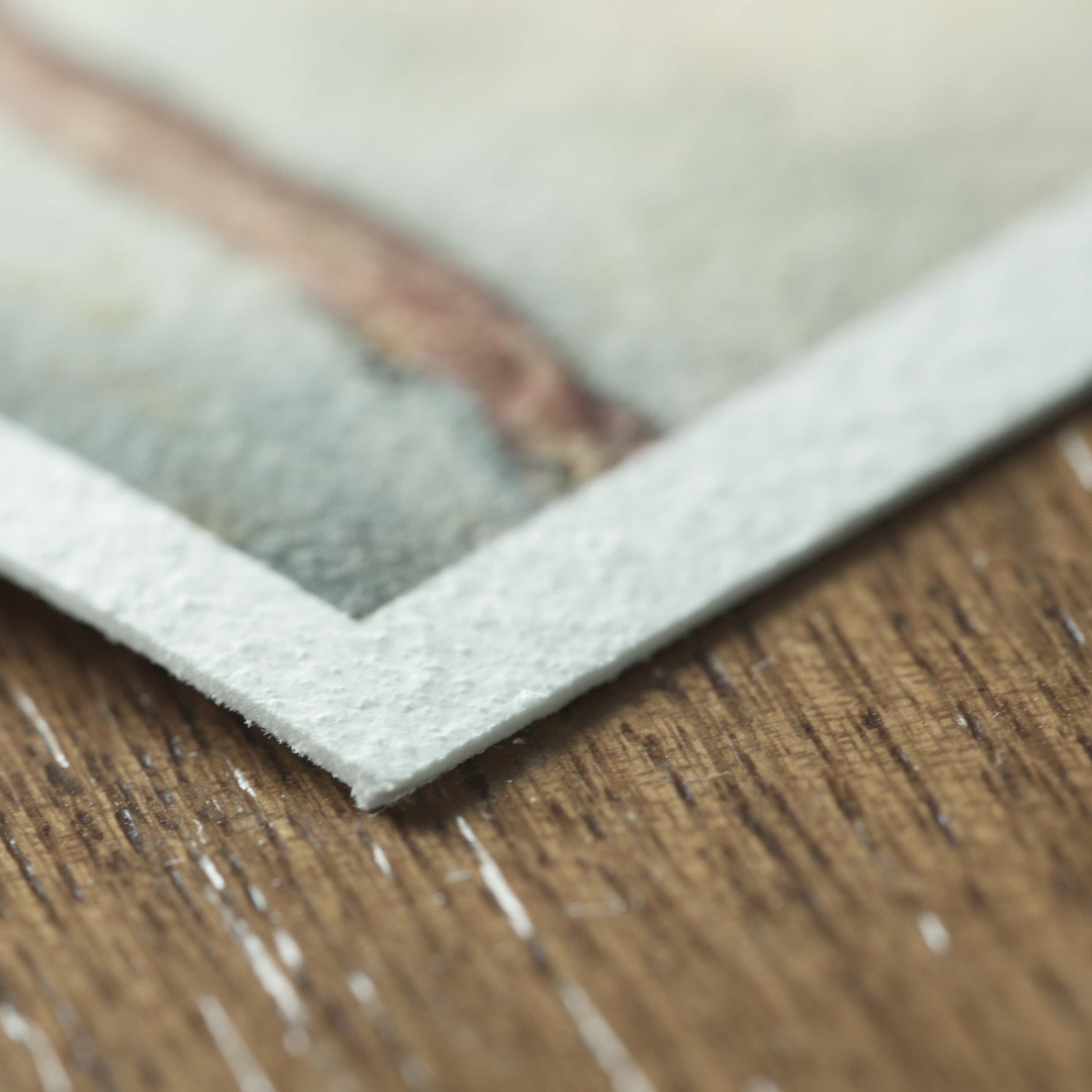 Giclée print corner detail of archival Hahnemühle paper edge, giclée print  of  "horse voice" original watercolor by Silvana Varriale