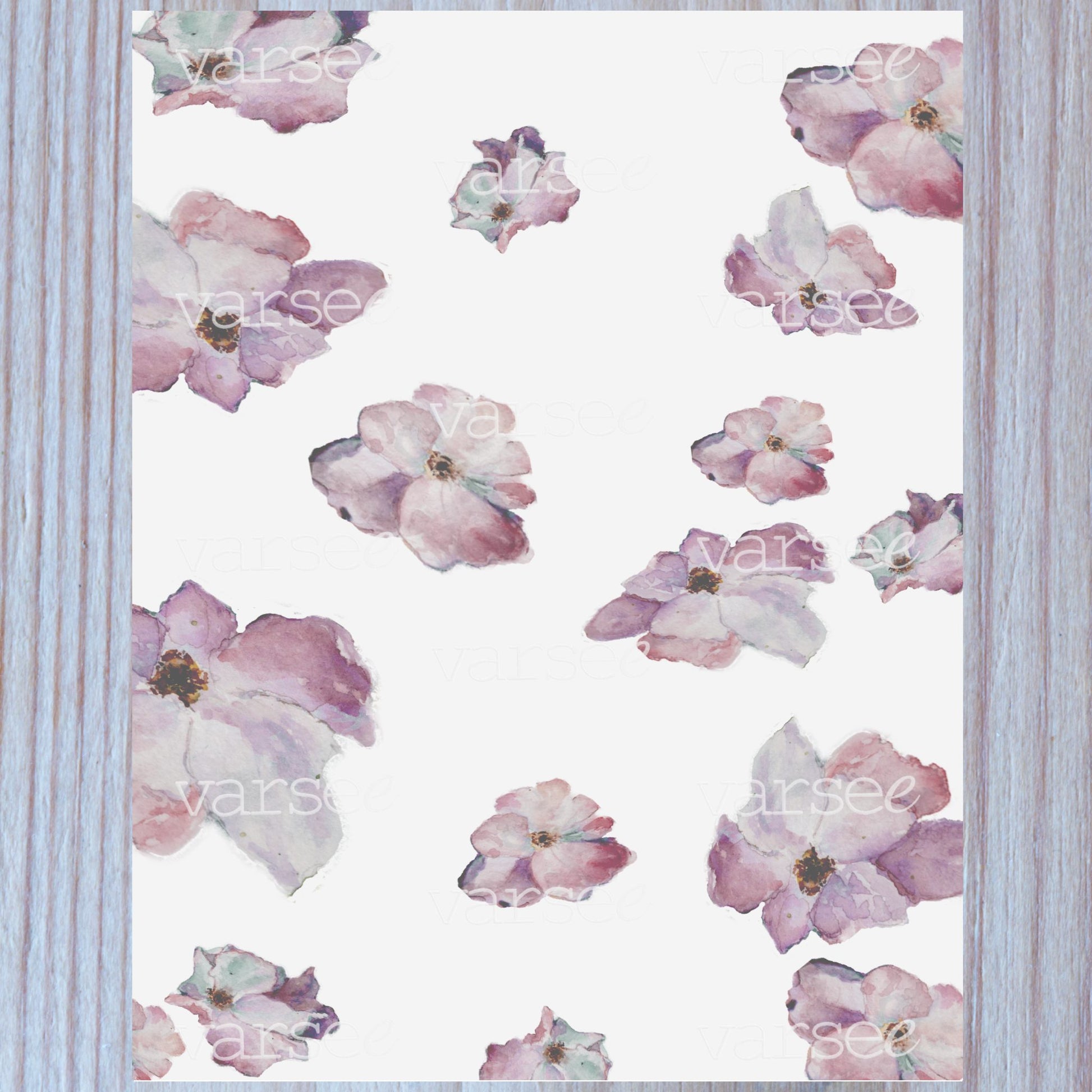 Wild roses original floral design, shown in close-up.